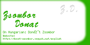 zsombor donat business card